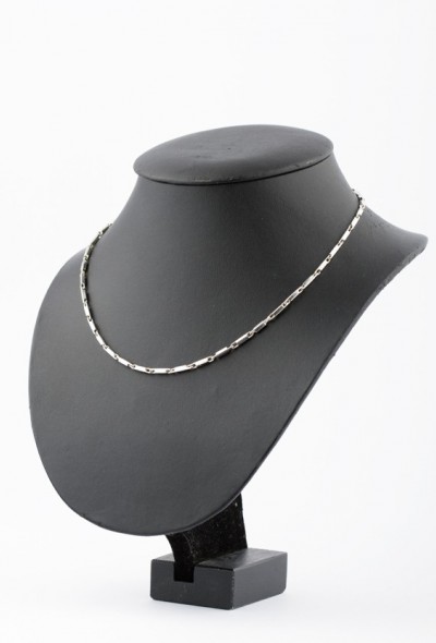 Wit gouden schakel collier