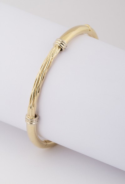 Gouden getordeerde slavenarmband