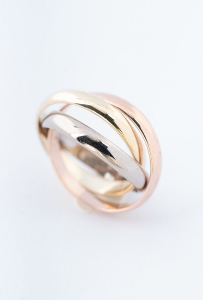 Gouden tri-color ring