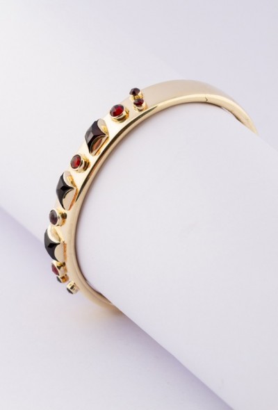 Gouden slaven armband en granaten
