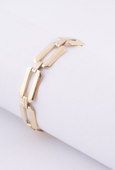 Oude gouden schakel armband