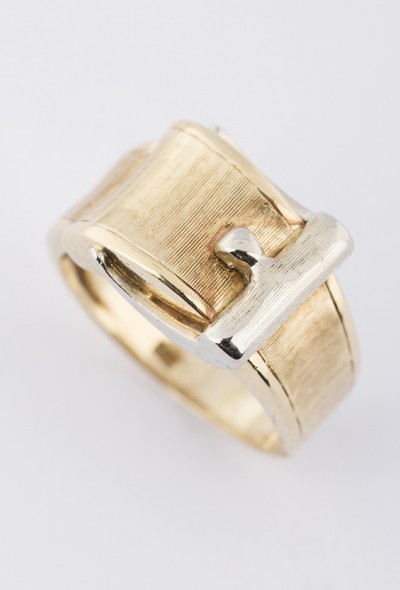 Gouden gesp ring