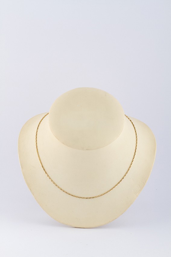 Gouden gersten korrel collier