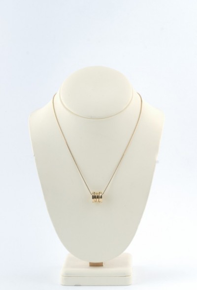 Gouden BVLGARI hanger aan gouden venetiaans collier
