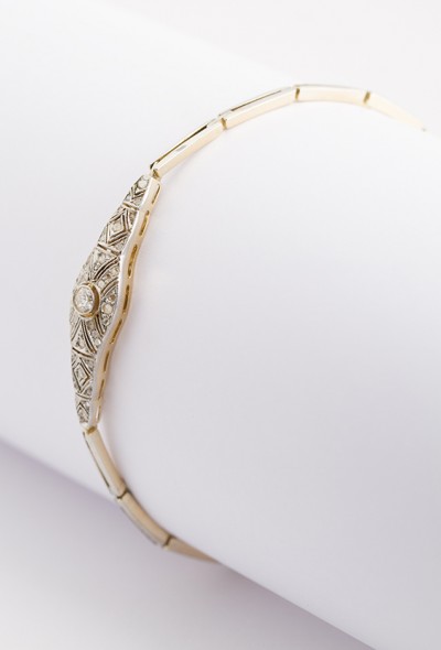 Antieke Art Nouveau schakel armband