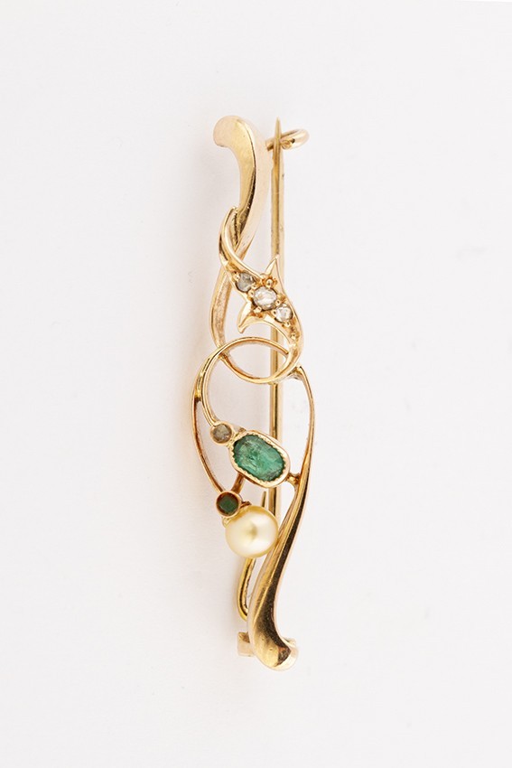 Antieke gouden brochette