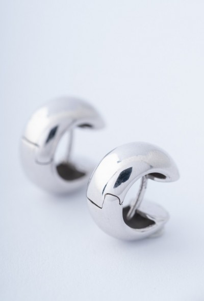 Wit gouden oorringen