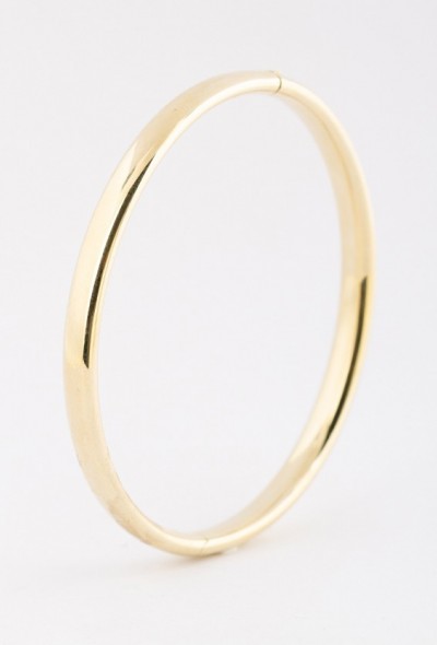 Gouden bangle met dopsluiting