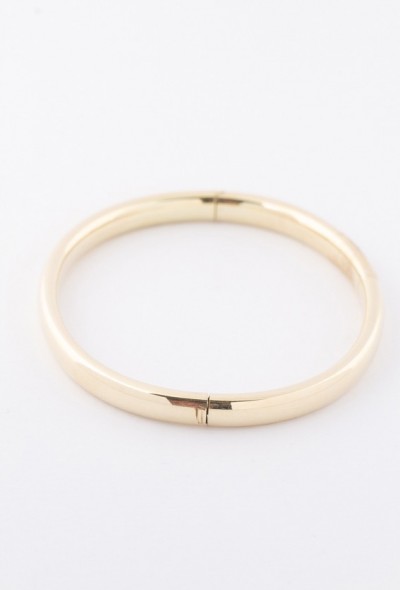 Gouden bangle met scharnier sluiting