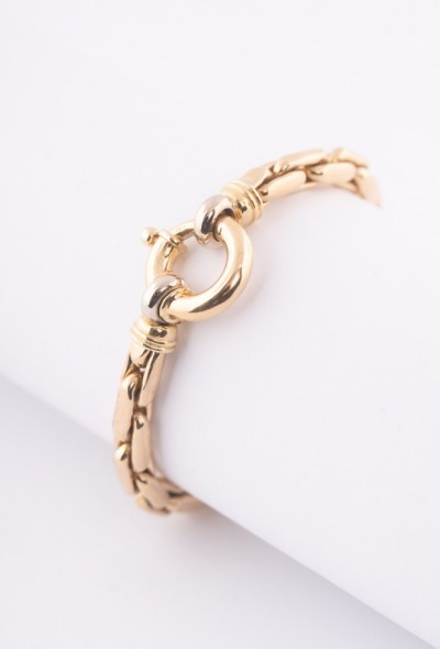 Gouden schakel armband
