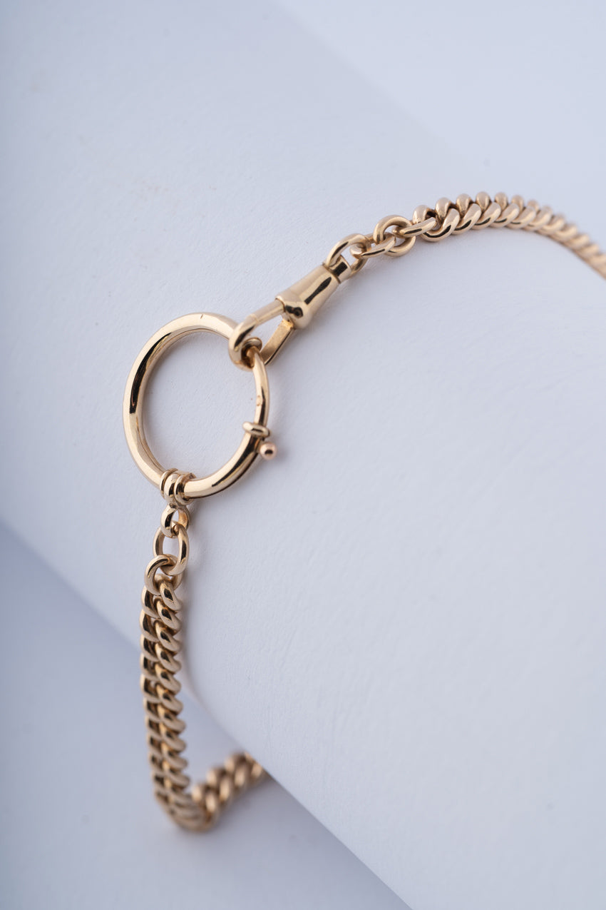 Antieke gouden horloge ketting