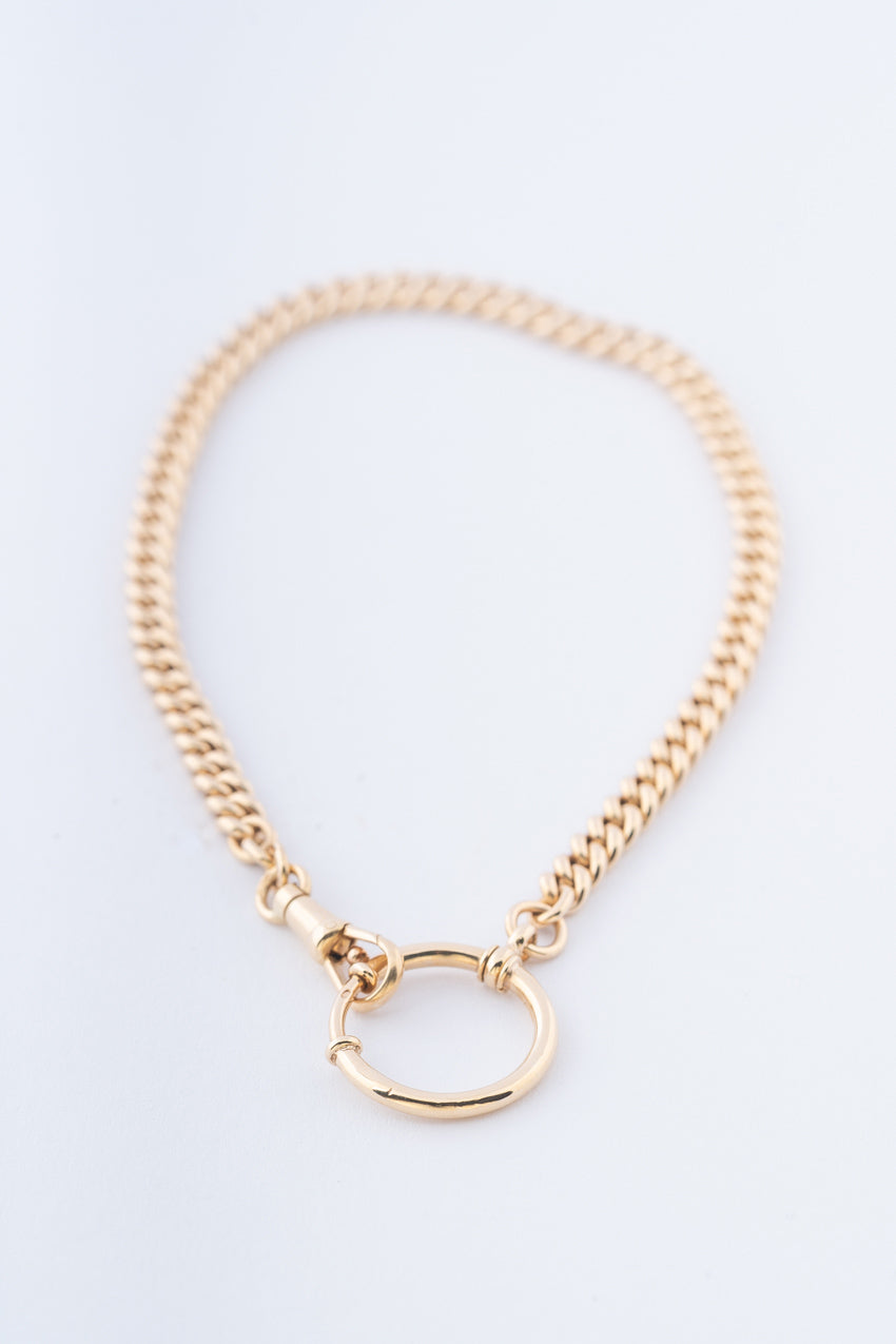 Antieke gouden horloge ketting