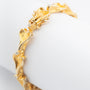 Yellow gold link bracelet with brilliant-cut diamonds, Scandinavian design