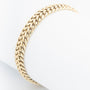 Yellow gold link bracelet