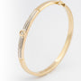 Geel gouden bangle met briljanten