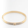 Geel gouden bangle met briljanten