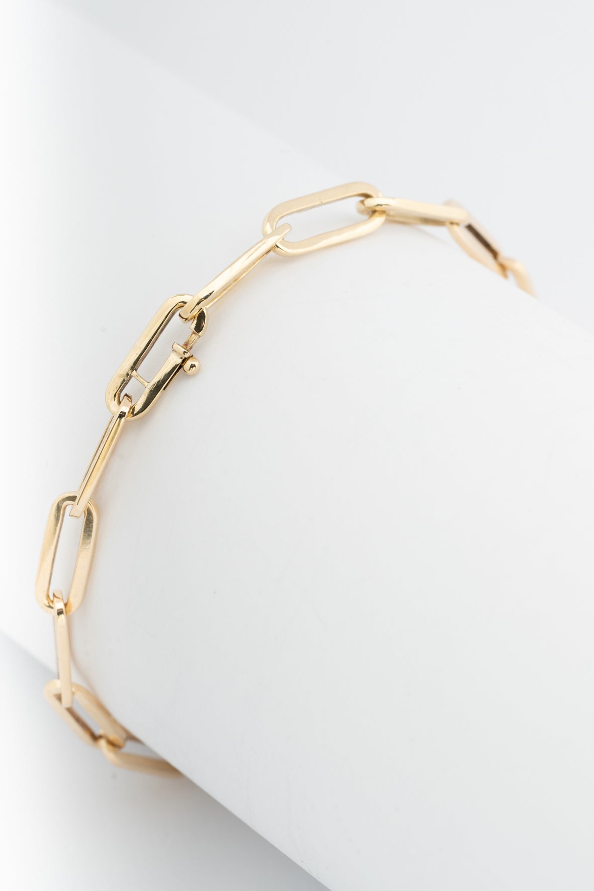Geel gouden close-4-ever schakel armband