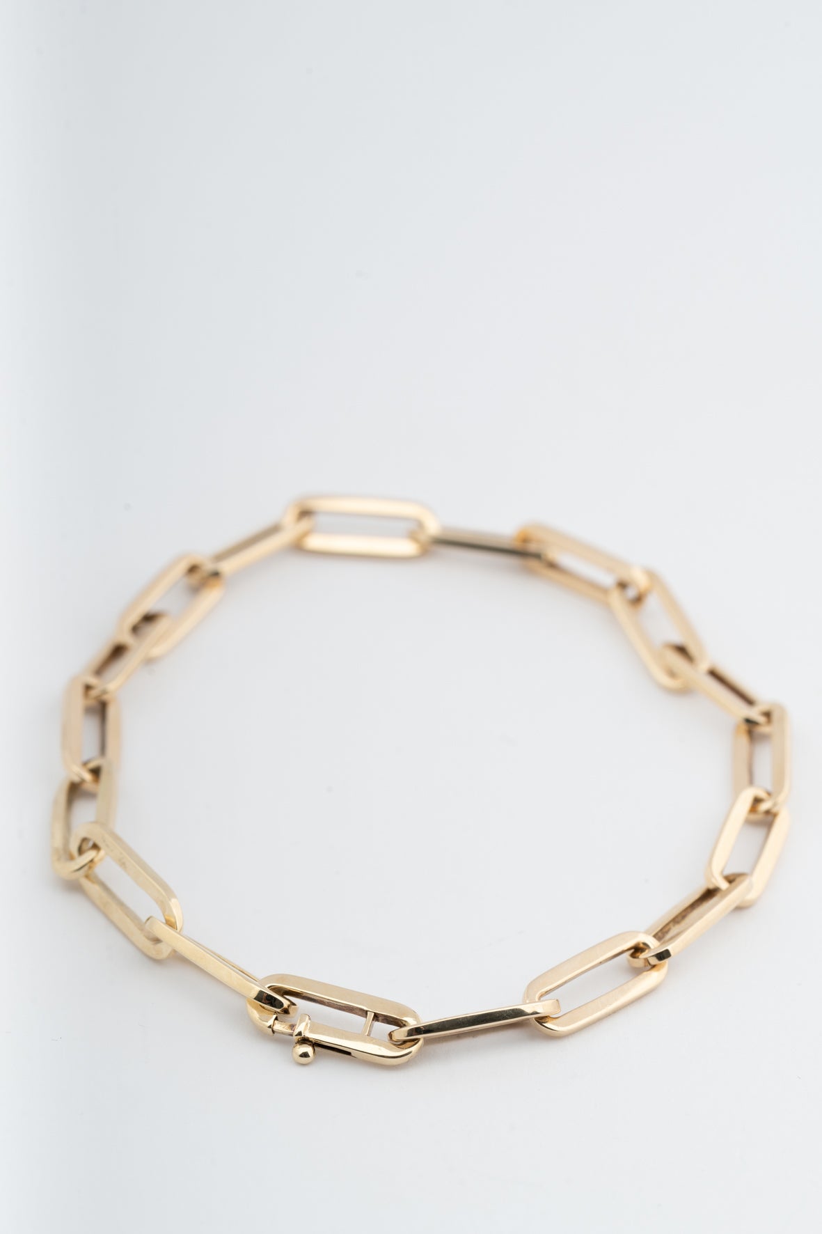 Geel gouden close-4-ever schakel armband