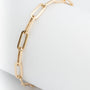 Geel gouden close-4-ever schakel armband