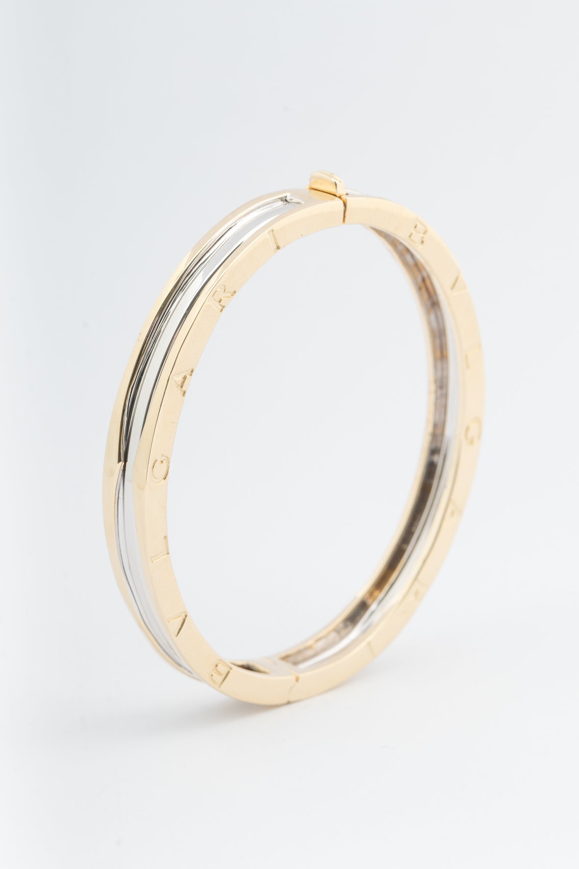 Wit/geel gouden BVLGARI bangle