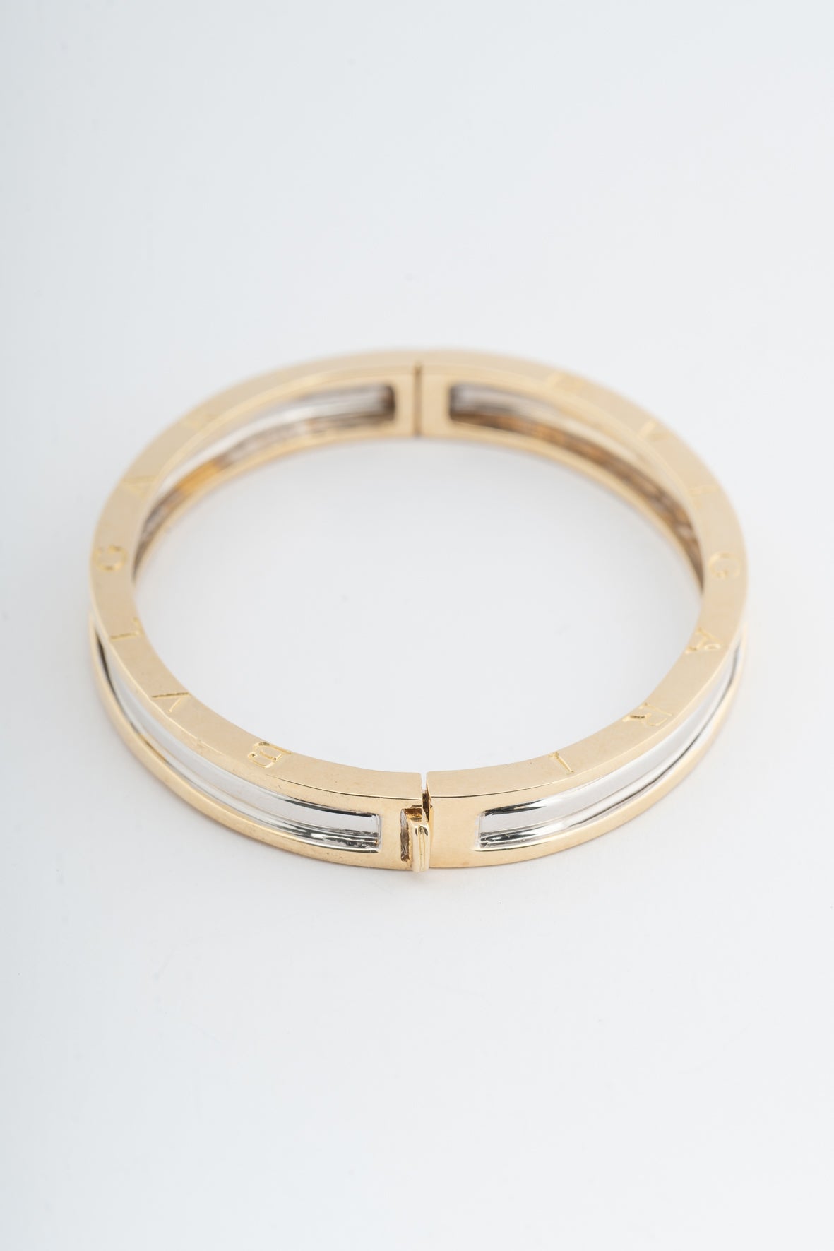 Wit/geel gouden BVLGARI bangle