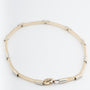 White/yellow gold link bracelet