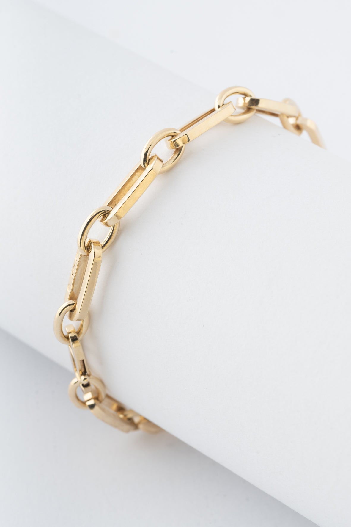 Geel gouden close-4-ever schakel armband