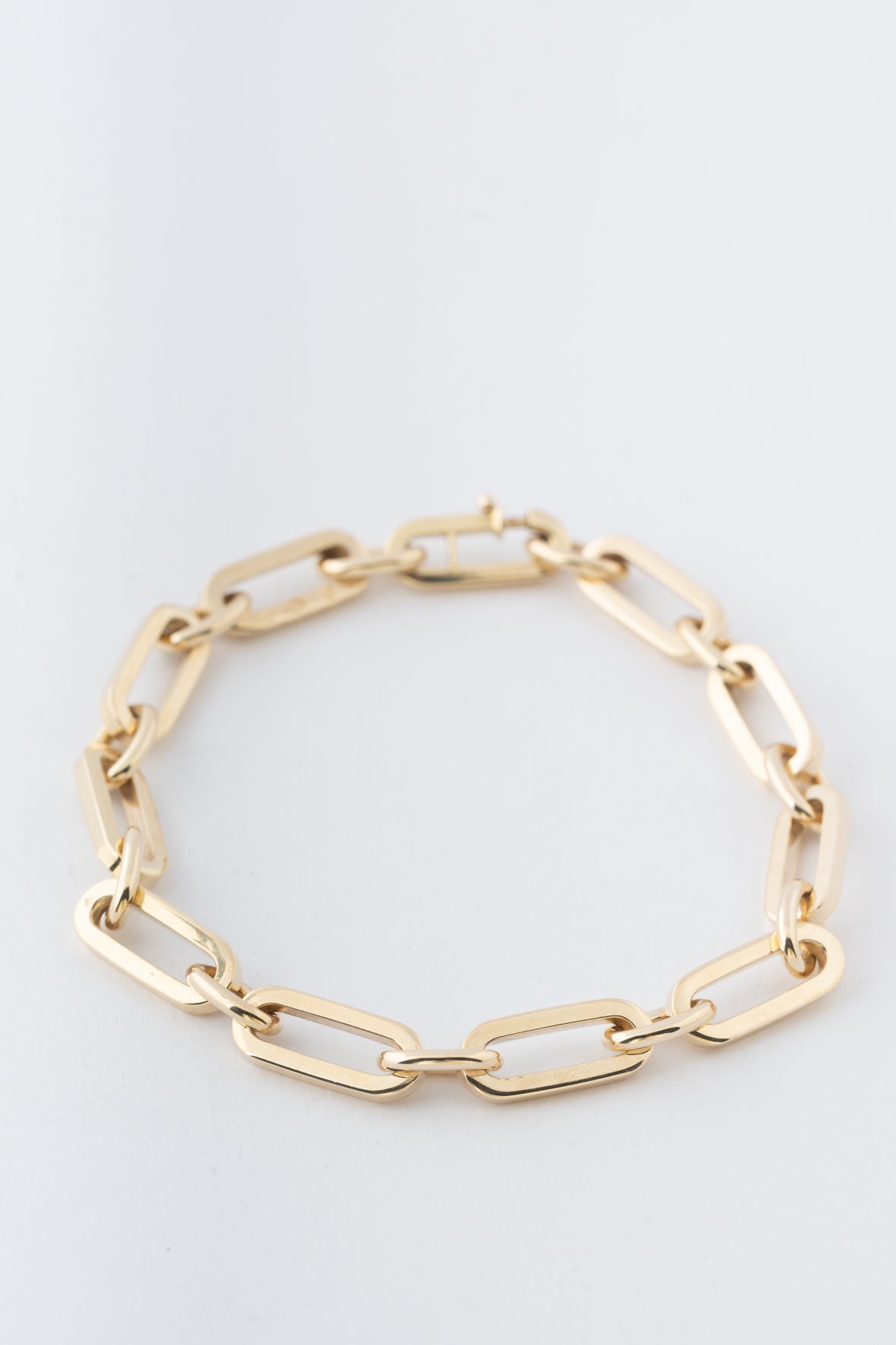 Geel gouden close-4-ever schakel armband