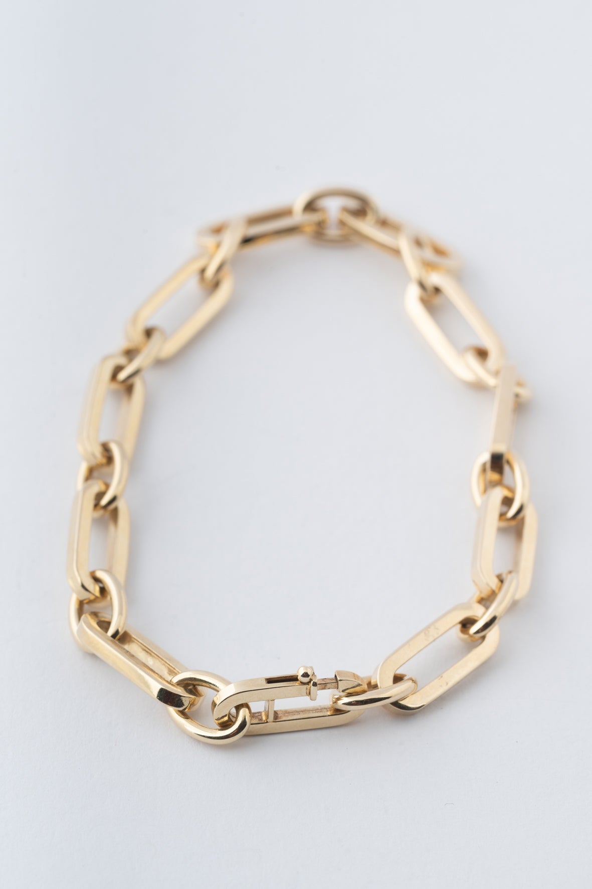 Geel gouden close-4-ever schakel armband