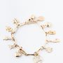Geel gouden bedel armband
