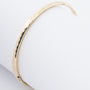 Faceted yellow gold bangle/bracelet