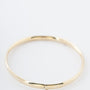 Faceted yellow gold bangle/bracelet