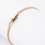 Yellow gold link bracelet with brilliant-cut diamonds