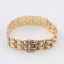 Geelgouden schakel armband