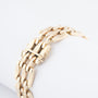 Geelgouden schakelarmband