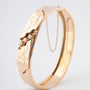 Antieke geelgouden bangle met parels