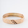 Antieke geelgouden bangle met parels