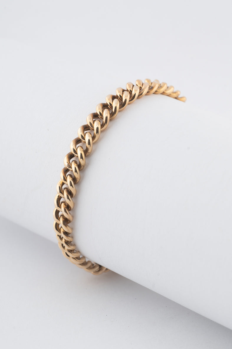 Geelgouden gourmet armband