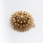 Antieke geel gouden klederdracht broche met veiligheidsketting