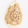 Antieke geelgouden broche met filigrain en parels