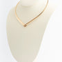 Yellow gold (necklace) choker with hinge