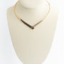 Yellow gold (necklace) choker with hinge