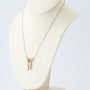 Antique yellow gold Art Nouveau pendant with diamonds