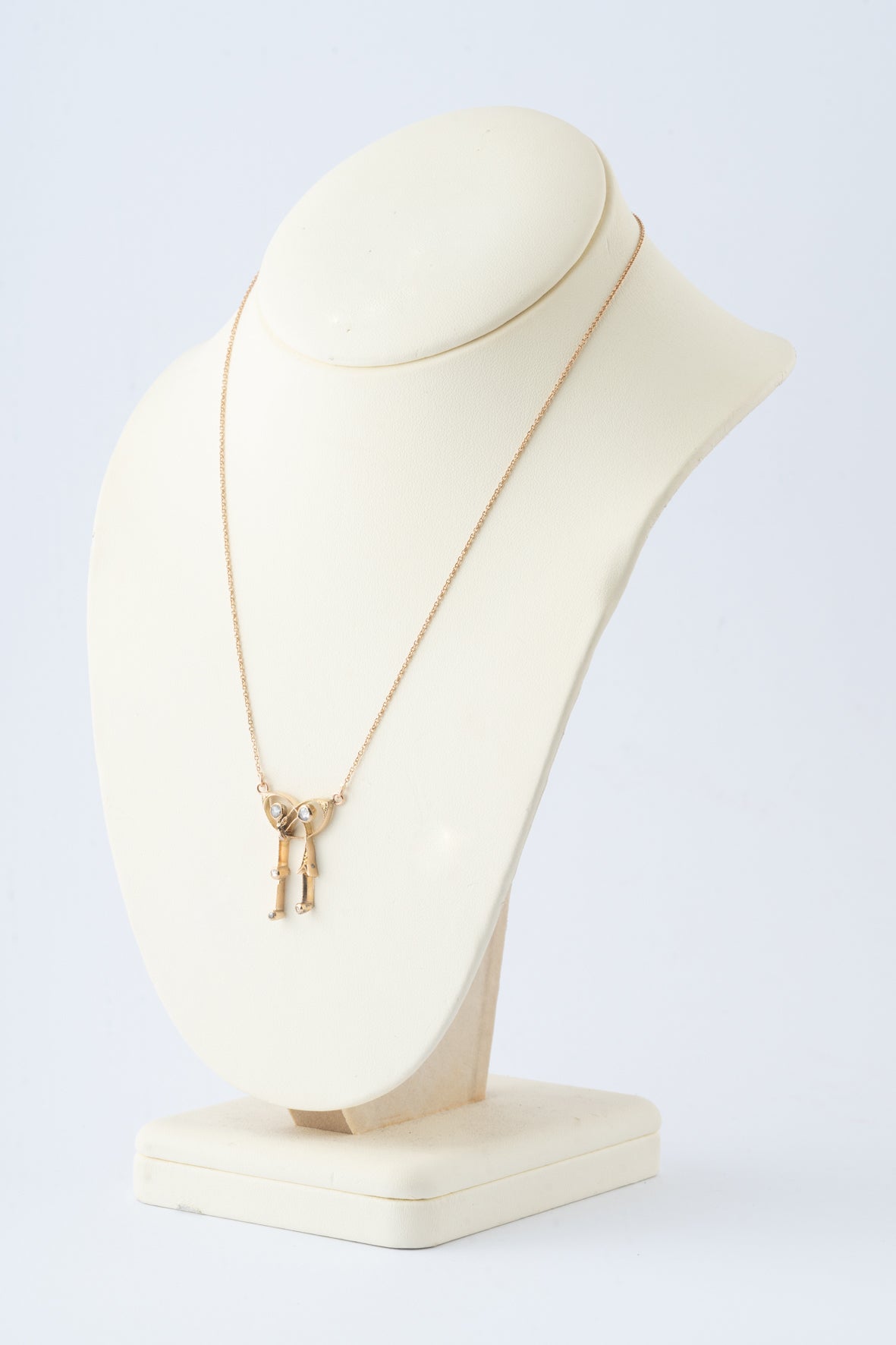 Antieke geelgouden Art Nouveau hanger met diamanten