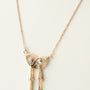 Antique yellow gold Art Nouveau pendant with diamonds
