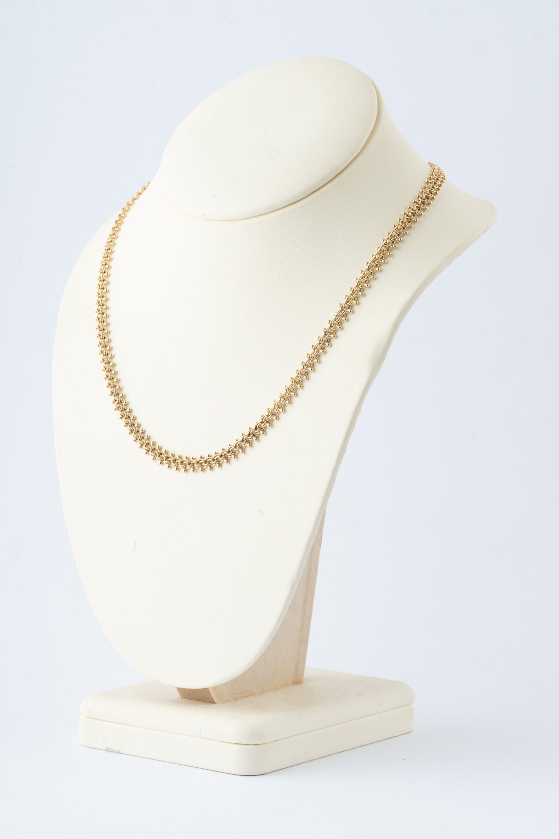 Geelgouden bolletjes collier
