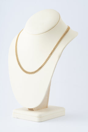 Geelgouden bolletjes collier
