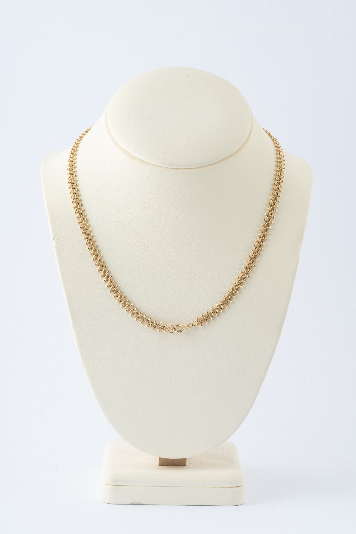 Geelgouden bolletjes collier