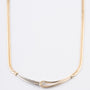 Witgouden/geelgouden collier met een briljant van het merk Le Chic