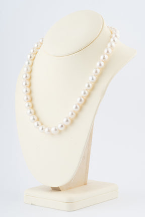 Cultivé parel collier aan geelgouden sluiting